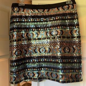 Mini sequin skirt